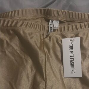 Too Hot Fashions Gold Pants